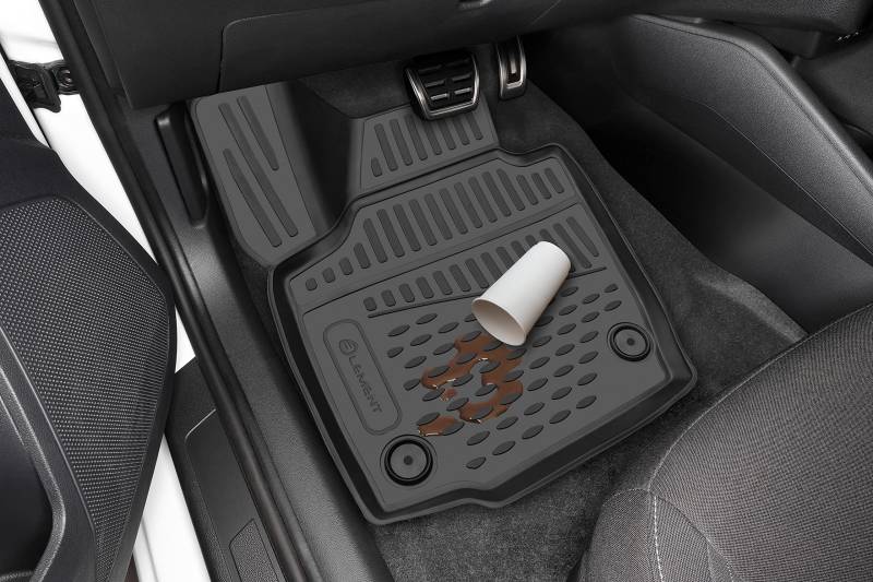 Element Passgenaue Premium 3D Gummimatten Fussmatten passend für Renault Scenic III 2009-2016, 3 TLG. (grau) von Element