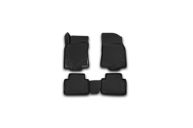 Element Passgenaue Premium 3D Gummimatten Fussmatten passend für Nissan X-Trail, Mk3 III, 2013-2023, 4 TLG, Schwarz von Element