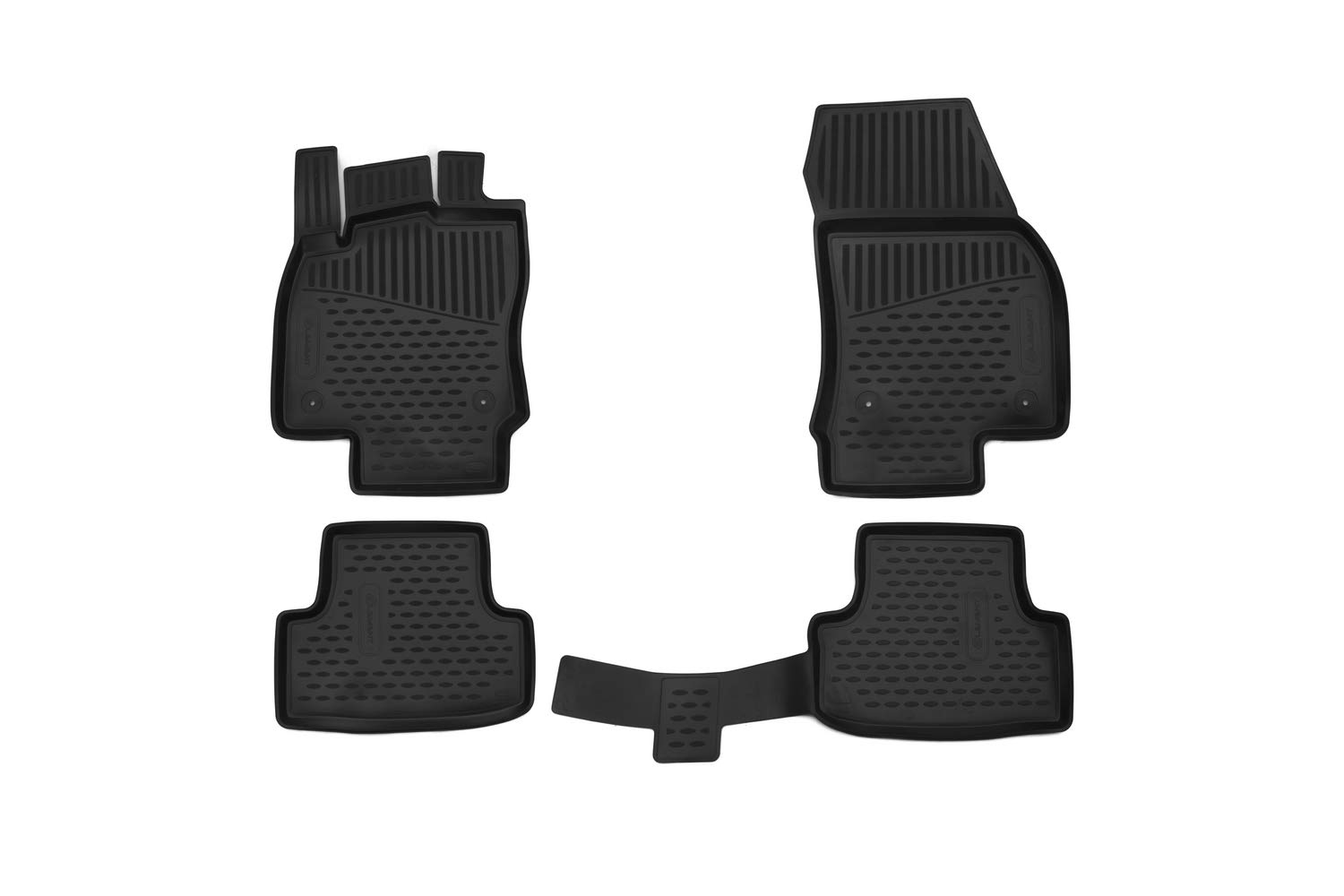 Element Passgenaue Premium 3D Gummimatten Fussmatten Designed für SEAT Ateca, 2016-2024, 4 TLG, Schwarz von Element