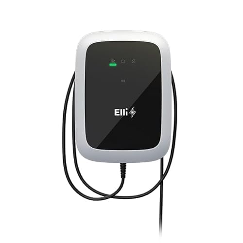 Elli Charger Pro 2045362 Wallbox | 11 kW | 4,5m Typ 2 Kabel | RFID | MID | LAN/WLAN/SIM | OCPP/EEBus | DC-Schutz | geignet für alle Typ 2 Elektro-/Hybrid-Autos von Elli Charger