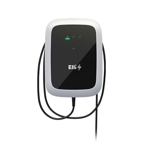 Elli Charger Pro 2045384 Wallbox | 11 kW |7,5 m Typ 2 Kabel | RFID | MID | LAN/WLAN/SIM | OCPP/EEBus | DC-Schutz | geignet für alle Typ 2 Elektro-/Hybrid-Autos von Elli Charger