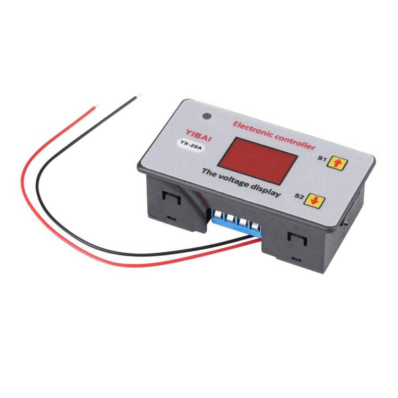 12-V-Batterie-Niederspannungs-Trennmodul, Batterie-Niederspannungs-Abschaltung am Schutz-Unterspannungsregler und Verlängerung der Batterielebensdauer mit LED-Anzeige von Elprico