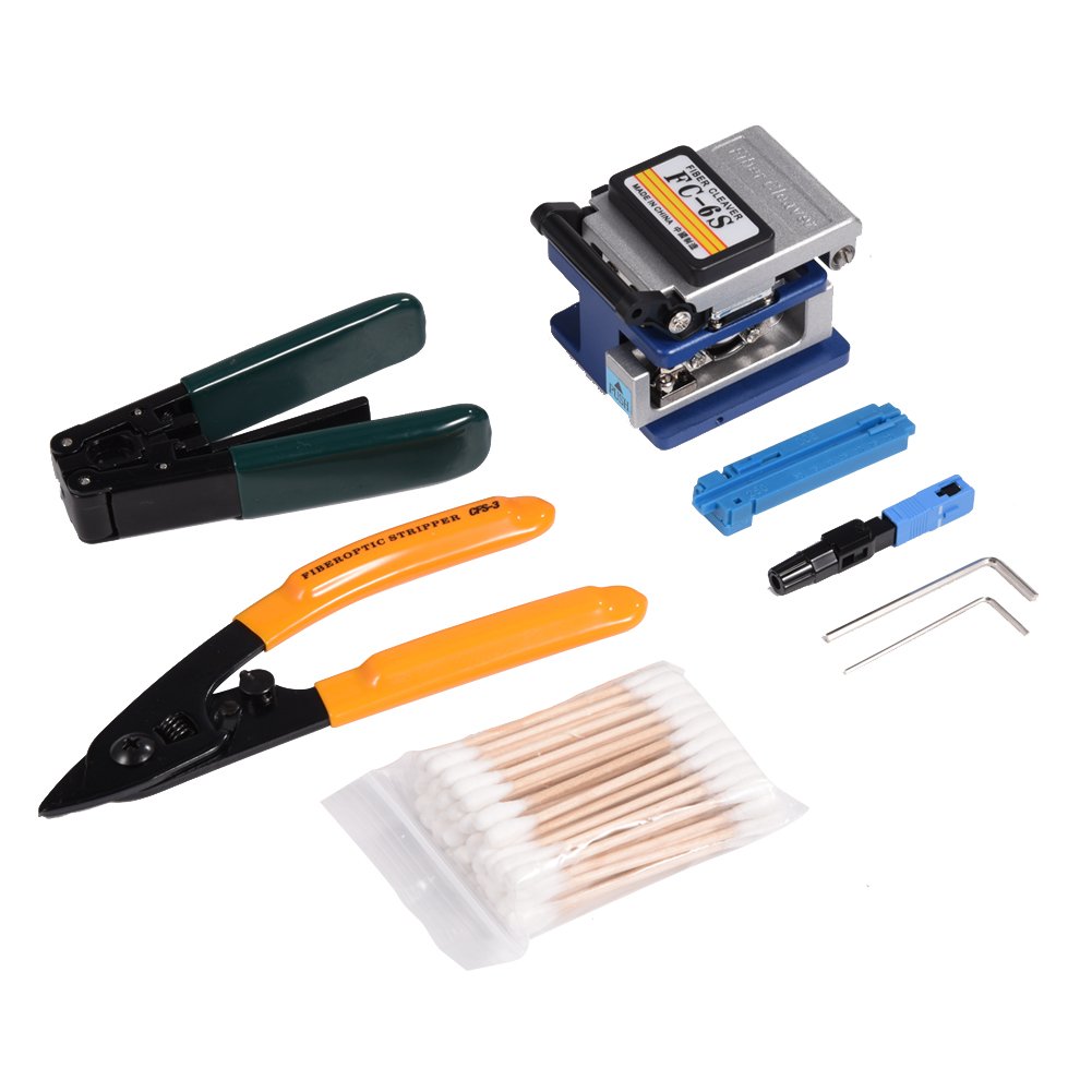 Fiber Cleaver FC-6S, FTTH-Spleißspleiß-Faseroptik-Abisolierwerkzeug-Set mit Fiber Cleaver FC-6S Fiber Optic Stripper: CFS-3 von Elprico