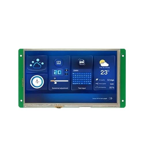 LCD 7.0" 1024x600 resistiver Touchscreen DWIN HMI DWIN DMG10600C070_03WTR von Elty