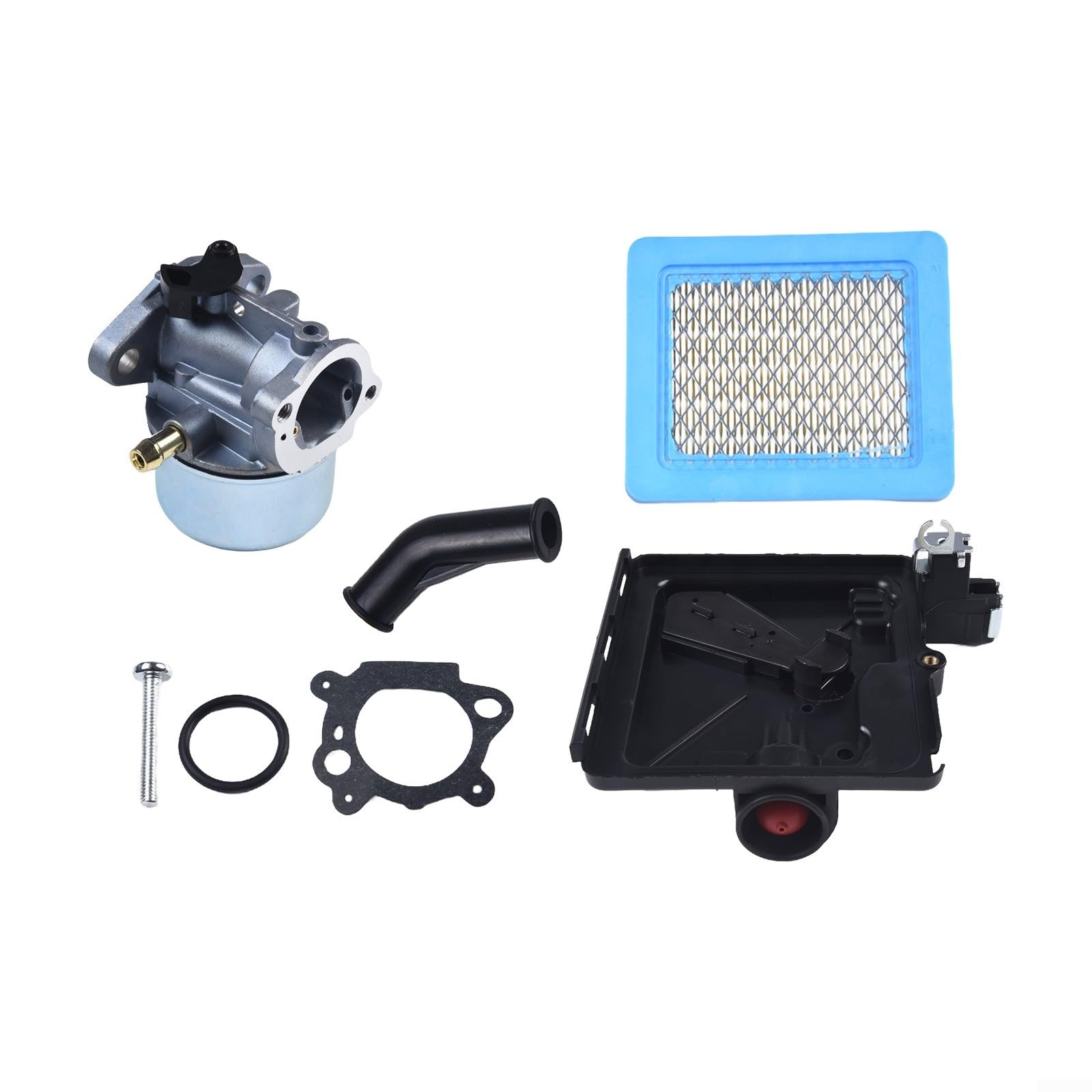 Emiif Vergaser-Kit mit Luftfilter für Primer-Basis für 498170 799872 694202 für Craftsman Rasenmäher & Kleinmotoren von Emiif