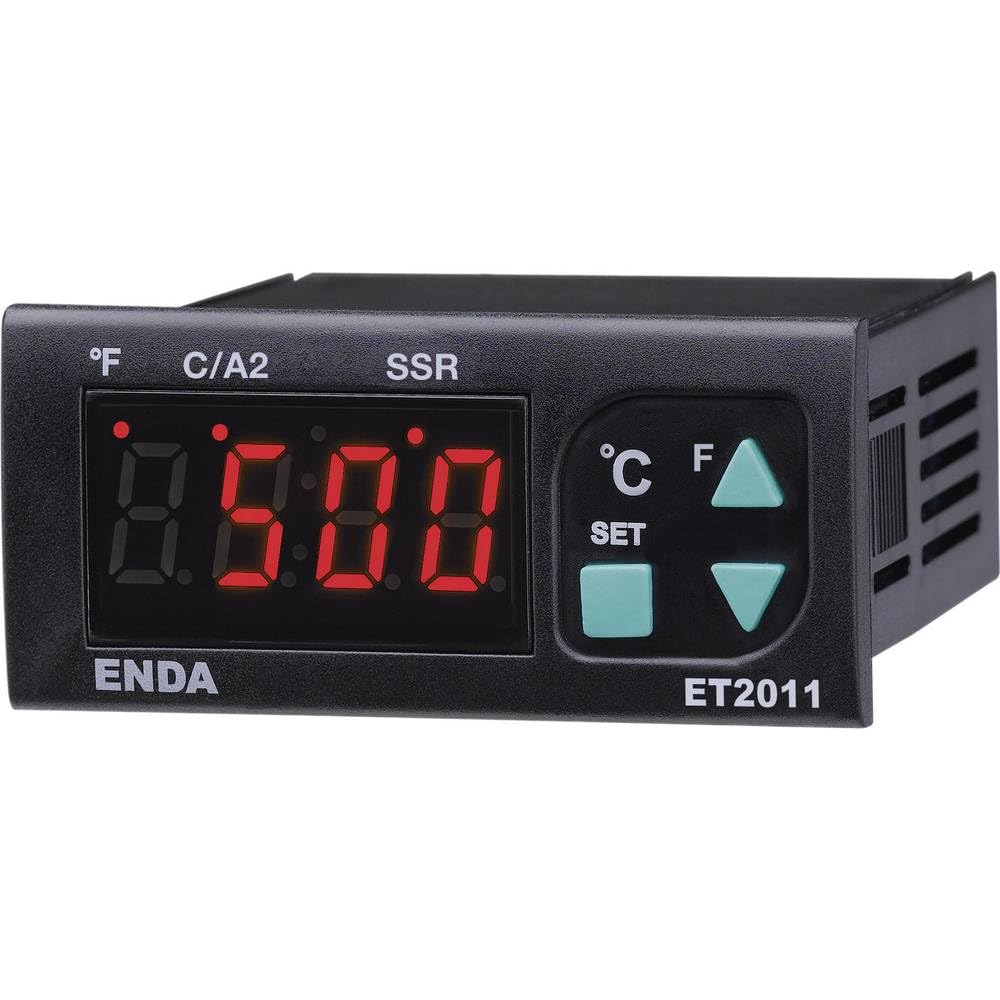 Enda ET2011-RT-230 PID Temperaturregler Pt100-100 bis +600 °C Relais 8 A, SSR (L x B x H) 71 x 77 x 35 mm von Enda