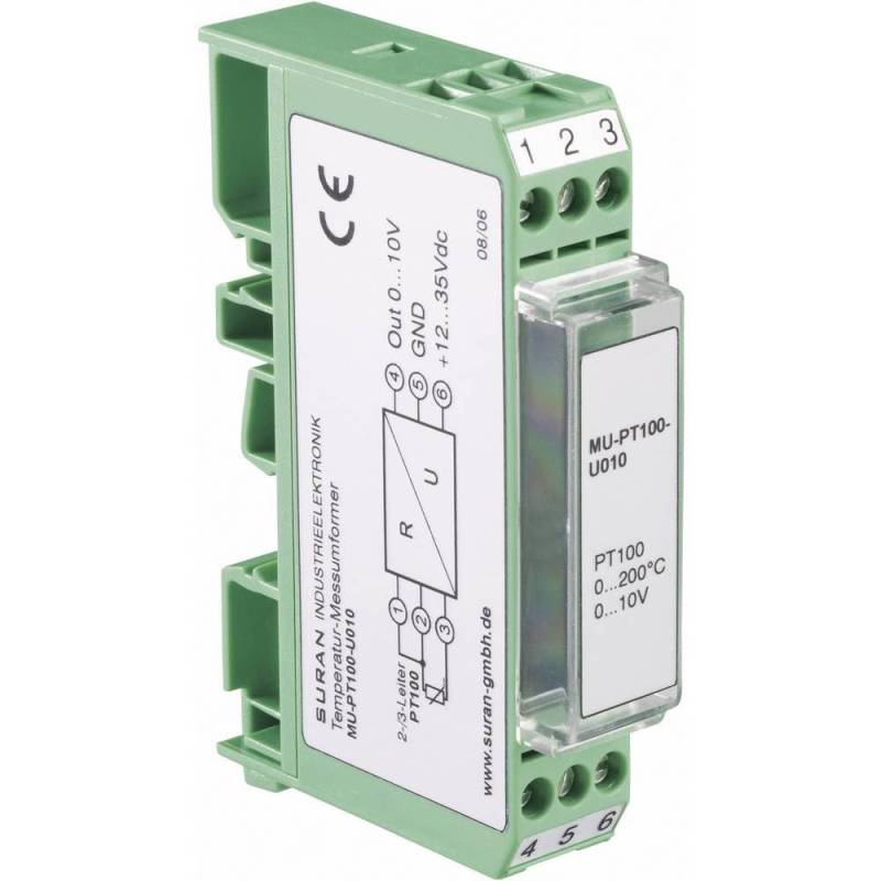 Transmitter (B x H x T) 15 x 75 x 53 mm, 0-10 V ENDA MU-PT100-U010-0/200 von ENDA