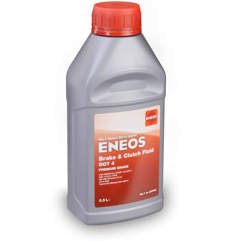 Eneos Brake & Clutch Fluid DOT 4 500 ml - Synthetische Bremsflüssigkeit - Hohe Temperaturbeständigkeit 310°C - Neutral für Dichtungen - Ausgezeichnete Formel - Korrosionsbeständigkeit von ATOTOP