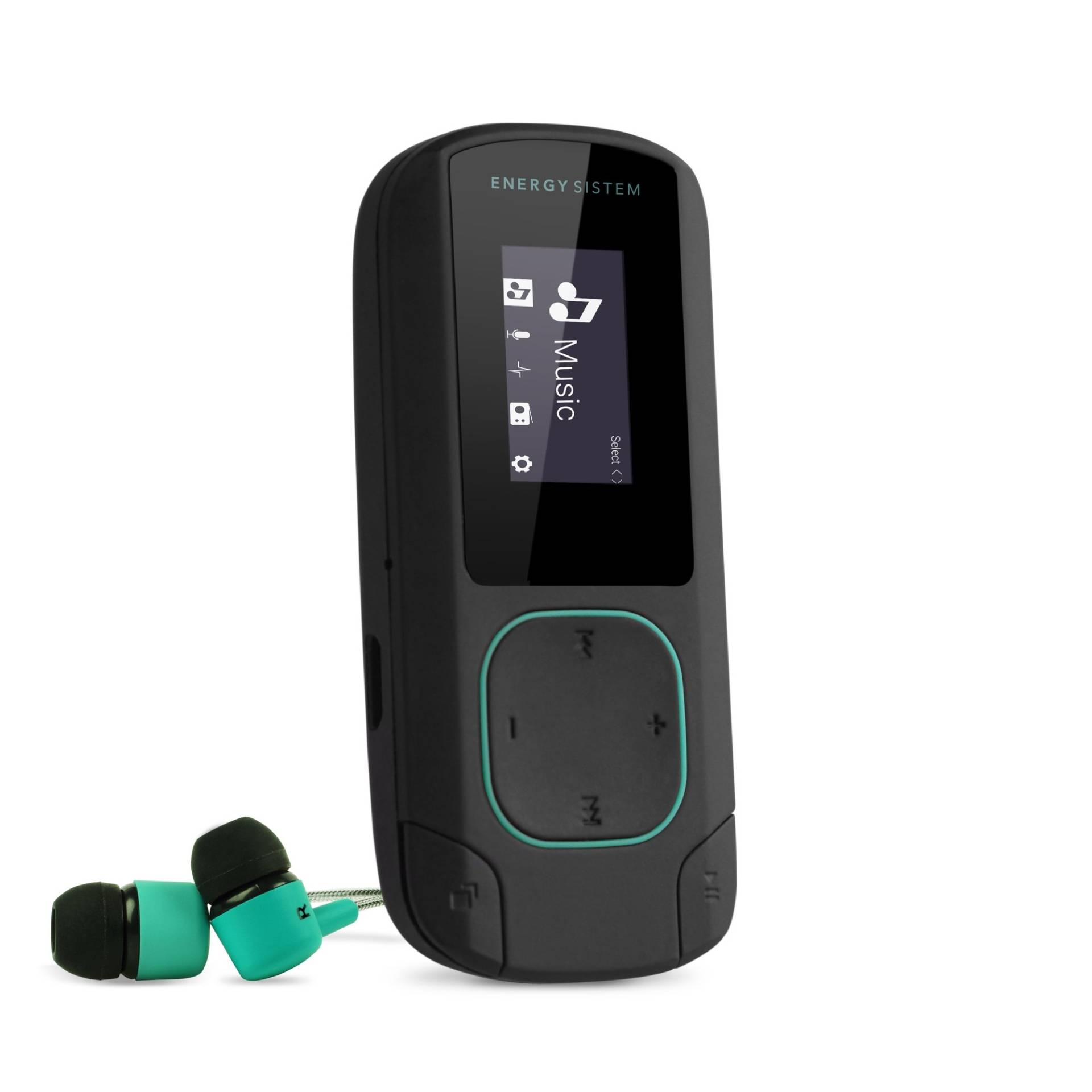 Energy Sistem MP3 Clip Bluetooth (Bluetooth, 8 GB, Clip, FM Radio und microSD) - Mintgrün von Energy Sistem