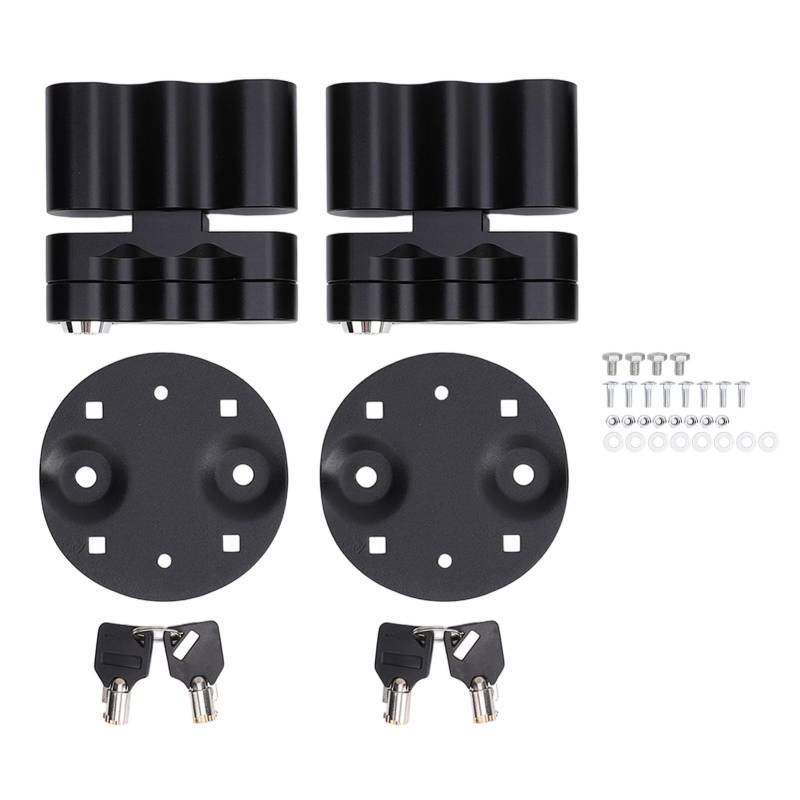 2 Sets of Gasoline Tank mounting Locks with T-Handle, Enhanced Safety Design, Suitable for Standard Water and Fuel Packs (with Key Lock) von Enforose