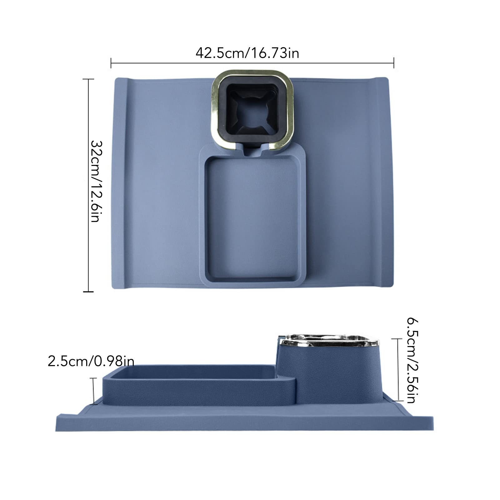 Enforose Durchsetzen von Silikonsofa -Armlehnen -Tassenhalter mit isoliertem Design und Metallrahmen für Heim-, Büro- und multifunktionale Verwendung von Enforose