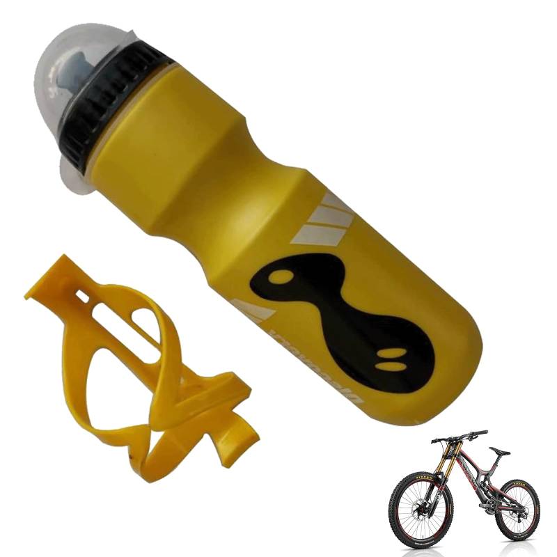 Fahrrad-Wasserflasche, Fahrrad-Flaschenhalter-Set, Fahrrad-Flaschenhalter, Fahrradflaschenhalter mit 750 ml Wasserflasche, Fahrrad-Wasserflaschenhalter mit Flaschen-Set für Rennräder, Mountainbikes von Enjoyaa