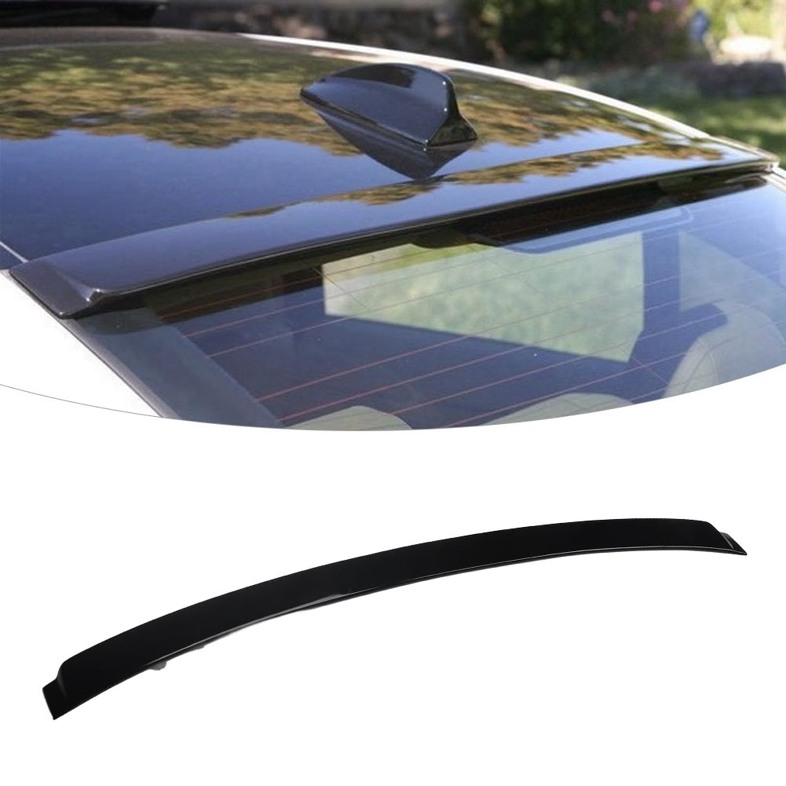 Aerodynamischer Dachheckspoiler für 3er E90 / M3 E90 – glänzend schwarz, 2006–2013 von Enlybee