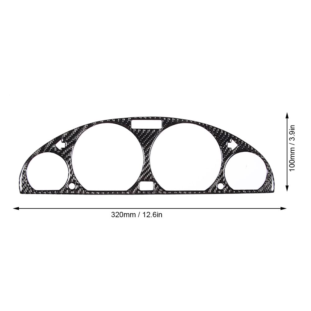 Enlybee Mittelkonsolenverkleidung aus Kohlefaser – stilvoll und passend für E46 M3 1998–2005 – ideal für Autoliebhaber von Enlybee