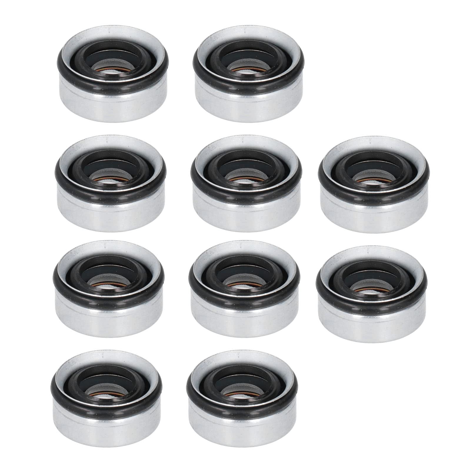 A/C Oil Seals Kit, Klimaanlagenwellendichtungen langlebig für Autoersatz für Sanden SD508 SD709 SD7H15 von Entatial