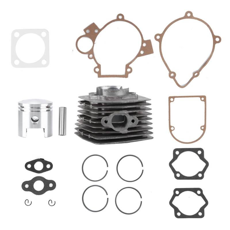 Zylinder-Kolben-Dichtungssatz, Aluminiumlegierung-Motor-Zylinder-Kit Anti-Verschleiß für 80cc motorisiertes Fahrrad von Entatial