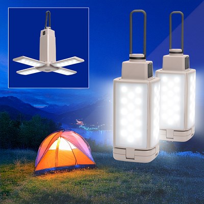 Enva 2x Camping LED Lampe Laterne faltbar - 4400 mAh von Enva