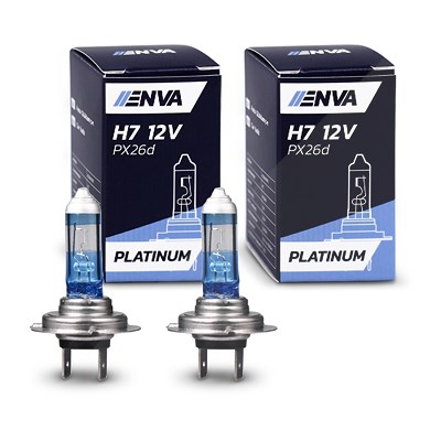 Enva 2x Glühlampe H7 55W 12V - PLATINUM --> bis zu 130% mehr Licht! von Enva