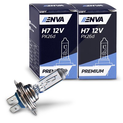 Enva 2x Glühlampe H7 55W 12V - PREMIUM --> +30% mehr Licht! von Enva