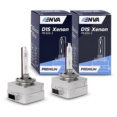 Enva 2x Glühlampe Xenon Brenner D1S - PREMIUM --> +30% mehr Licht! von Enva