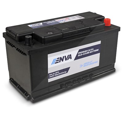 Enva Autobatterie, Starterbatterie 12V 100Ah 850A [Hersteller-Nr. 0092S50130] für Alfa Romeo, Alpina, Aston Martin, Audi, Bentley, BMW, Bugatti, Chevr von Enva