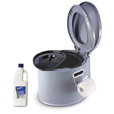 Enva Campingtoilette + 1 l Sanitärflüssigkeit von Enva