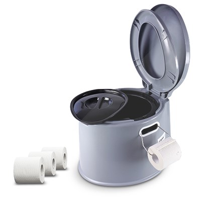 Enva Campingtoilette + 4 Rollen Toilettenpapier von Enva