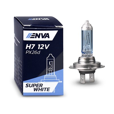 Enva Glühlampe H7 55W 12V - SUPER WHITE --> bis zu 100% mehr Licht! [Hersteller-Nr. 12972PRB1] von Enva