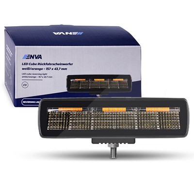 Enva LED Cube Rückfahrscheinwerfer 12/24V 20W weiß/orange 157x43,7mm [Hersteller-Nr. T9430AW] von Enva