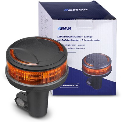 Enva LED Rundumleuchte 12/24V 11W orange 1881K 842lm f. Aufsteckhalter [Hersteller-Nr. T9040AWT] von Enva
