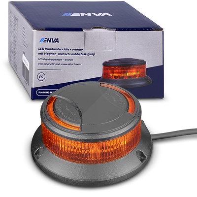 Enva LED Rundumleuchte 12/24V 11W orange 1881K 842lm [Hersteller-Nr. T9040AWM] von Enva