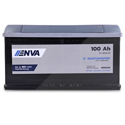 Enva Starterbatterie 100 Ah 900 A [Hersteller-Nr. 0 092 S50 130] für Alfa Romeo, Alpina, Aston Martin, Audi, Bentley, BMW, Bugatti, Chevrolet, Chrysle von Enva