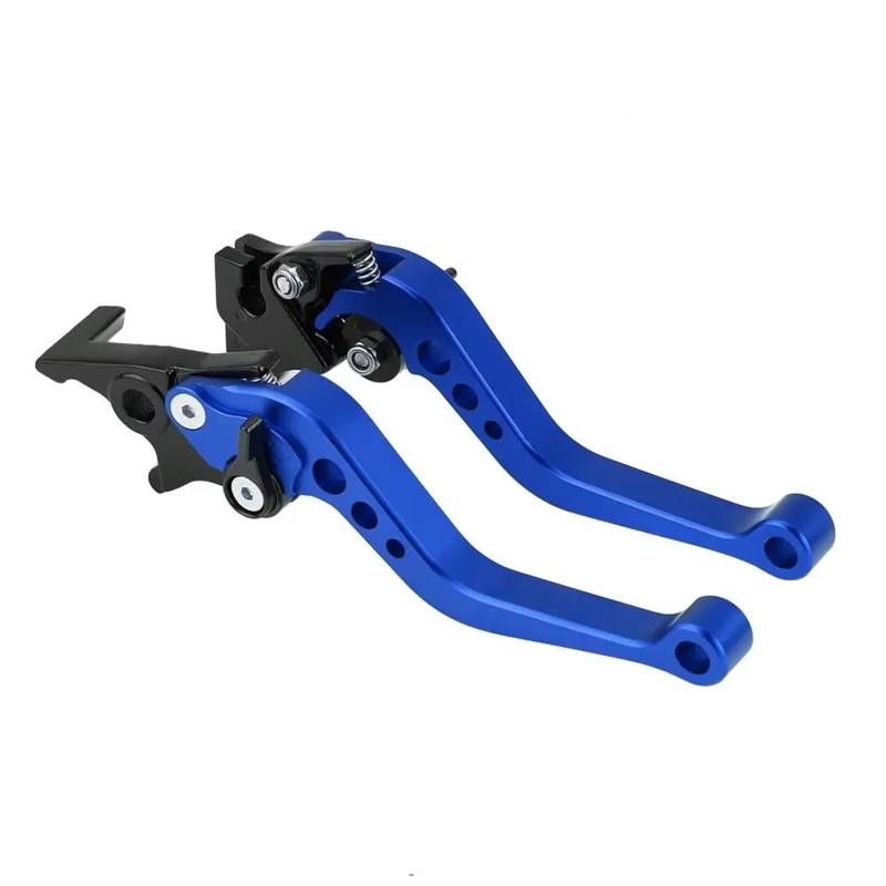 Bremskupplungshebel Zubehö Motorrad Kupplung Brems Griff Trommel Hebel Fit Für Suzuki Motorrad Zubehör Modifikation Legierung Kupplungshebel Barsch(Blue) von Eofooq