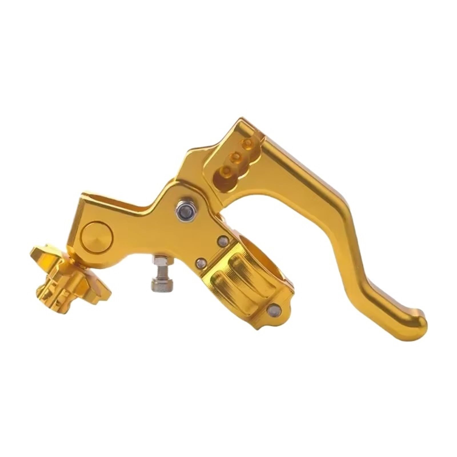 Bremskupplungshebel Zubehö Motorrad Short Stunt Kupplungshebel Universal Stunt Kupplungshebel Modifiziertes Motorradzubehör Für CBR Für Kawasaki Für Suzuki Kupplungshebel Barsch(Gold) von Eofooq