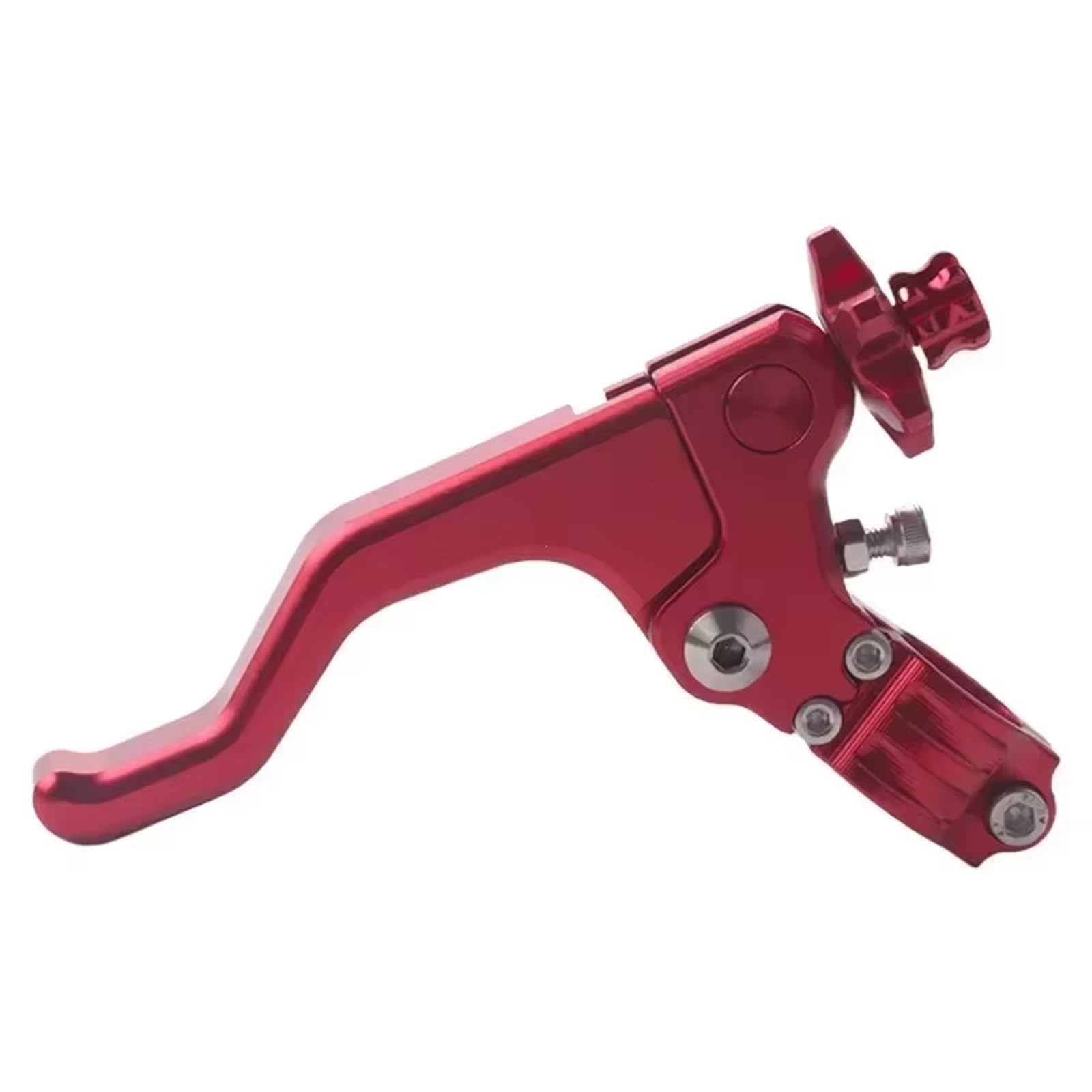 Bremskupplungshebel Zubehö Motorrad Short Stunt Kupplungshebel Universal Stunt Kupplungshebel Modifiziertes Motorradzubehör Für CBR Für Kawasaki Für Suzuki Kupplungshebel Barsch(Red) von Eofooq