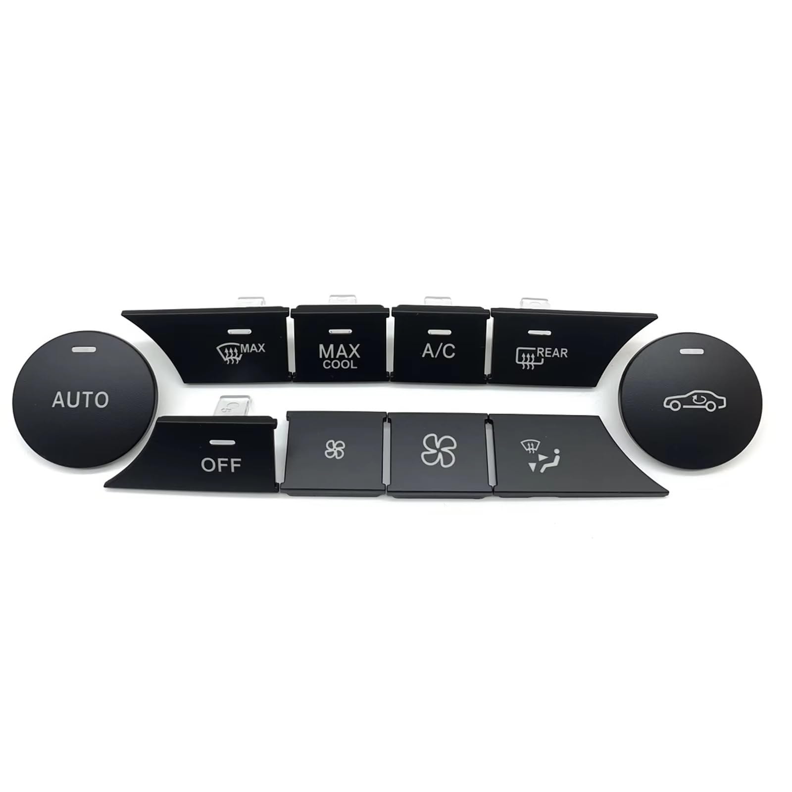 Fensterheber tschalter Regler 10 Teile/Satz A/C Klimaanlage Control Schalter Taste Kappe Abdeckung Für Benz C Klasse C204 2007-2010 GLK Klasse W204 2008-2012 Autofenster Schalter(B Type) von Eofooq