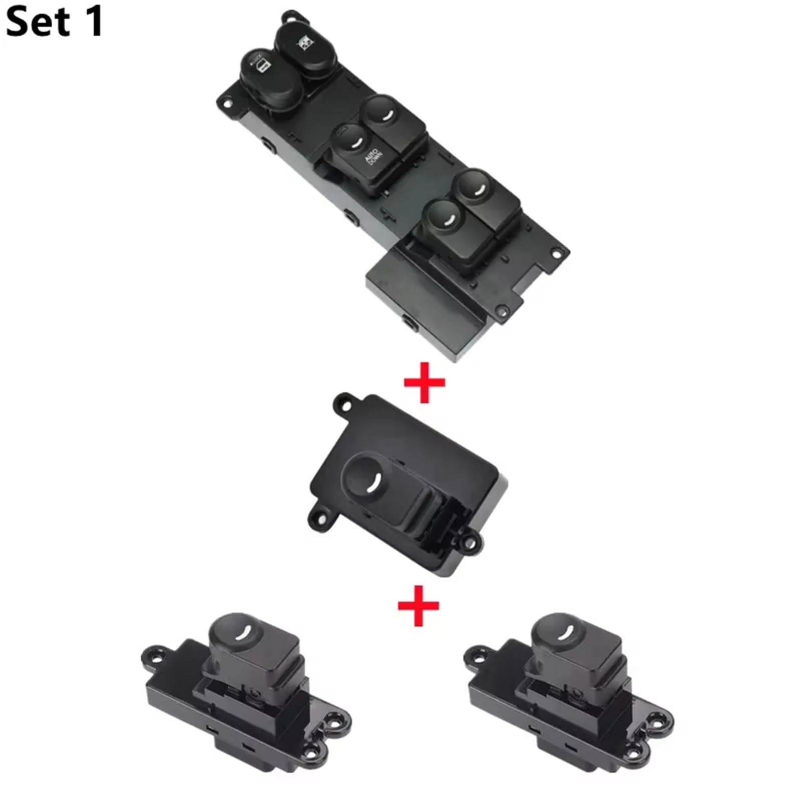 Fensterheber tschalter Regler Electric Power Master Fensterheber Steuerschalter Taste 93570-2L010 93575-1Z000 93580-2L000 Für Hyundai Für I30 I30cw 2008-2011 Autofenster Schalter(Set 1) von Eofooq