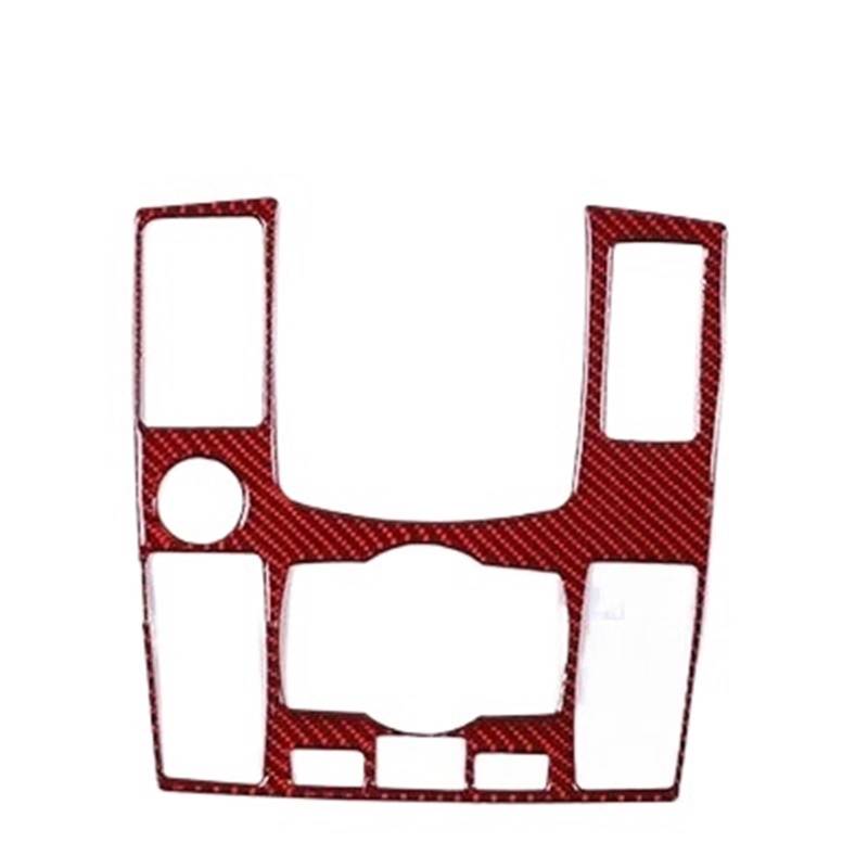 Kohlefaser Auto Aufkleber Auto Carbon Fiber Full Set Aufkleber Für A8 Für D3 Für D4 2004-2012 Auto Zentrale Steuerung Panel Tür dekoration Aufkleber Aufkleber Dekorative(Red,3) von Eofooq