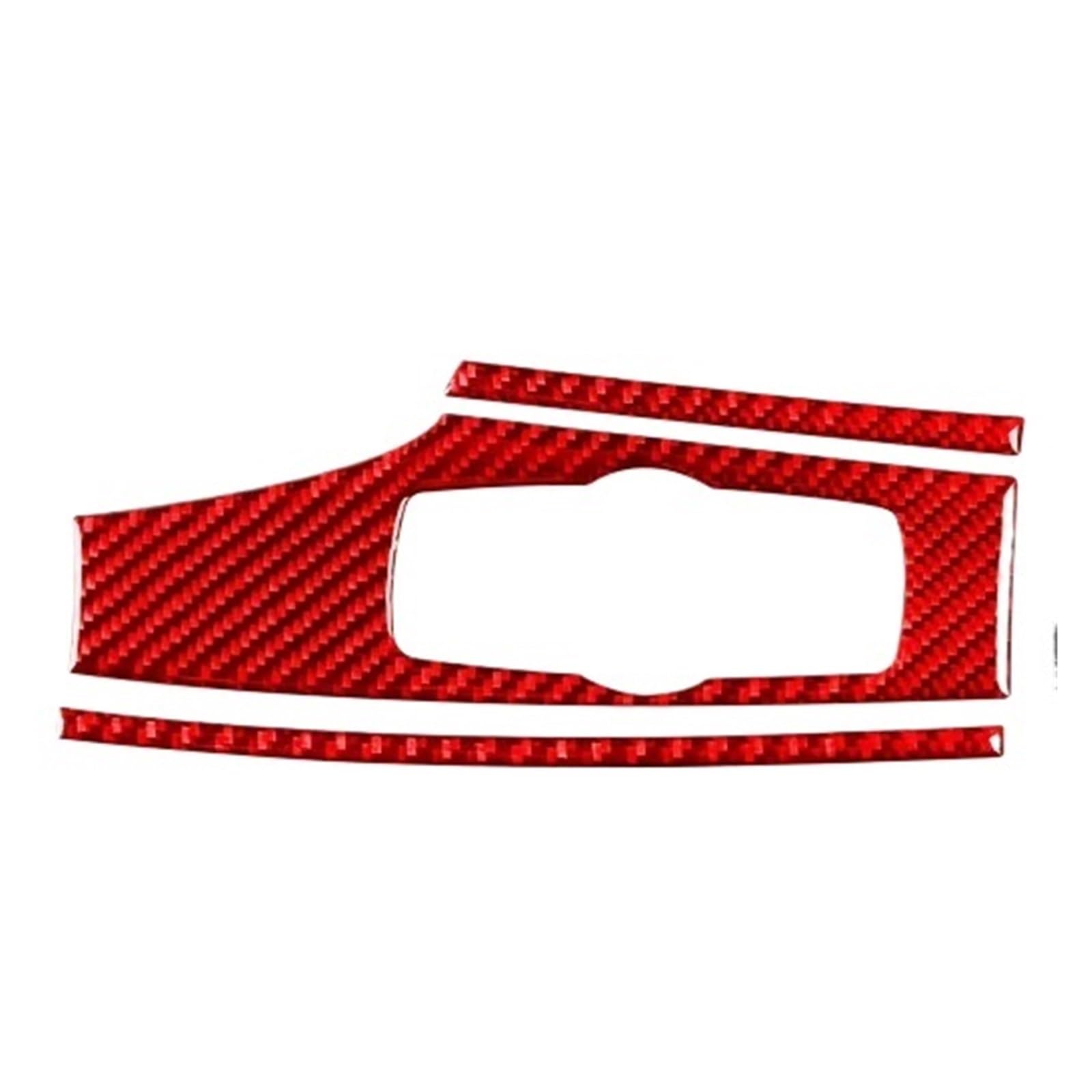 Kohlefaser Auto Aufkleber Auto Scheinwerfer Schalter Panel Carbon Faser Trim Aufkleber Für X3 F25 2011-2017 Für X4 F26 2014-2017 Aufkleber Dekorative(Red RHD) von Eofooq