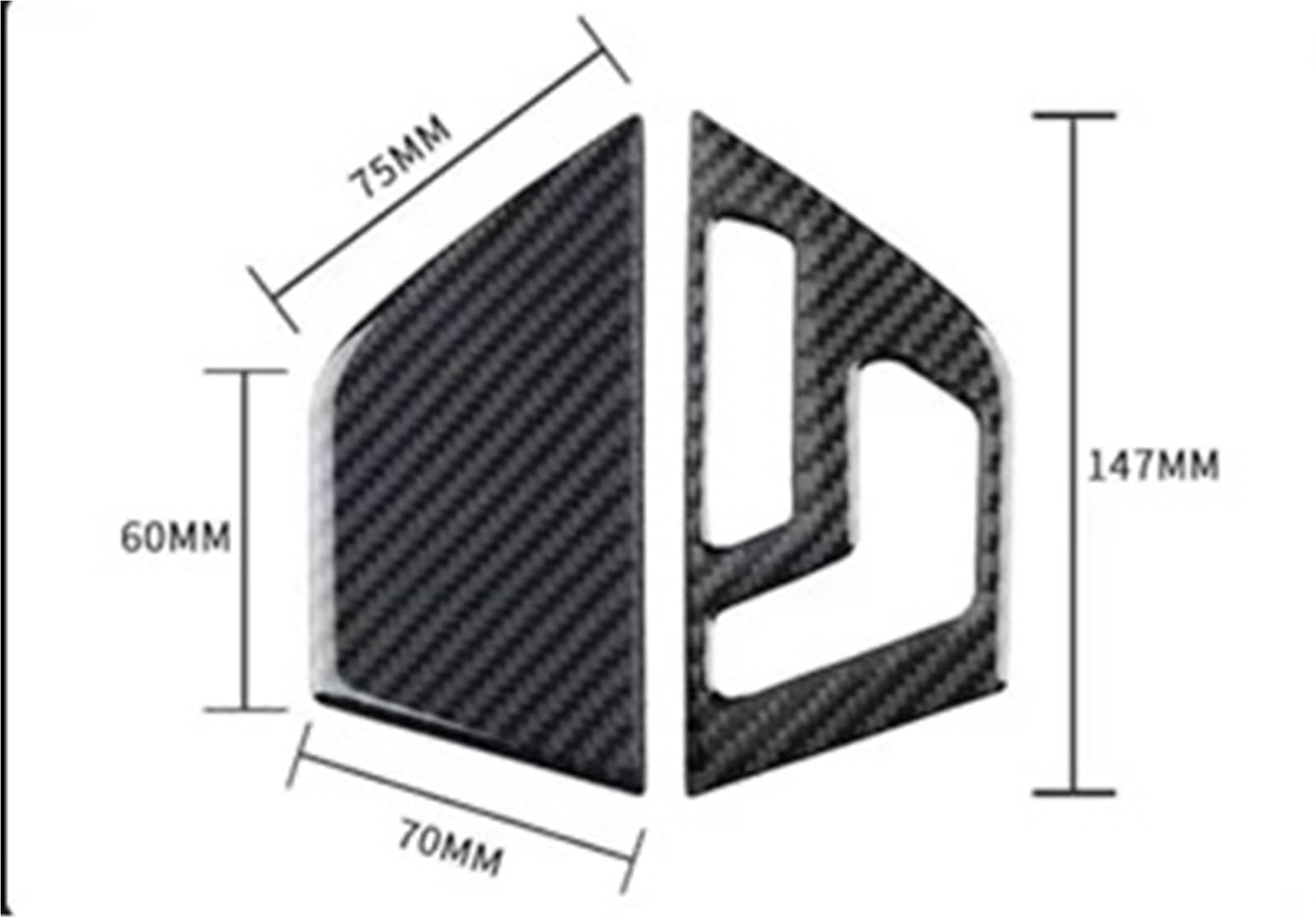 Kohlefaser Auto Aufkleber Carbon Fiber Auto Innen Modifikation Abdeckung Trim Streifen Dekorative Aufkleber Für C W204 Auto Innen Zubehör Aufkleber Dekorative(R-2 Left) von Eofooq