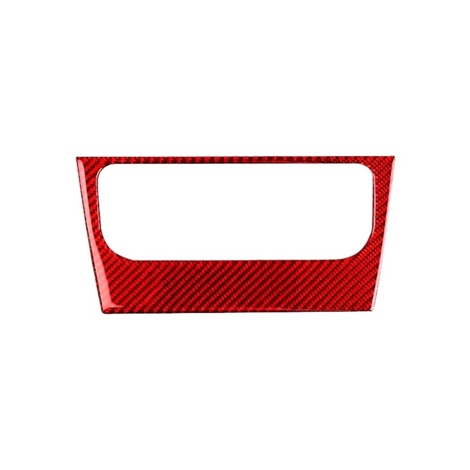 Kohlefaser Auto Aufkleber Carbon Fiber Auto Klimaanlage Taste Schalter Panel Dekoration Aufkleber Für Golf 6 Für GTI R Für MK6 2008-2012 zubehör Aufkleber Dekorative(RED) von Eofooq