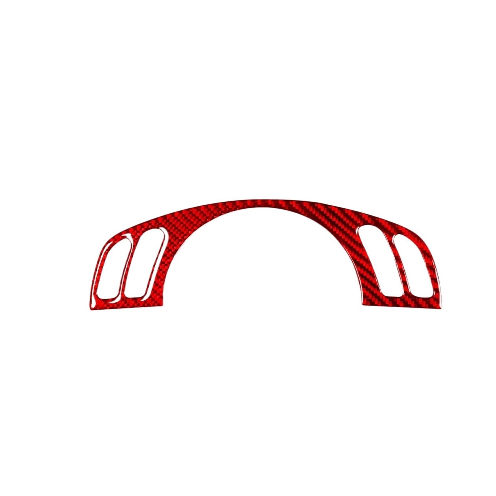 Kohlefaser Auto Aufkleber Carbon Fiber Innen Auto Lenkrad Tasten Abdeckung Trim Aufkleber Für X5 E53 2000-2006 Aufkleber Dekorative(Red) von Eofooq