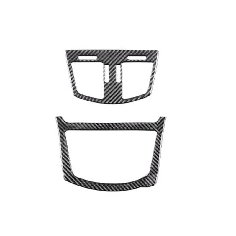 Kohlefaser Auto Aufkleber Für 7 Serie E65 E66 2002-2008 Auto Innen Handbox Tasse Halter Carbon Faser Trim Aufkleber Zubehör Aufkleber Dekorative(Black D-2piece) von Eofooq