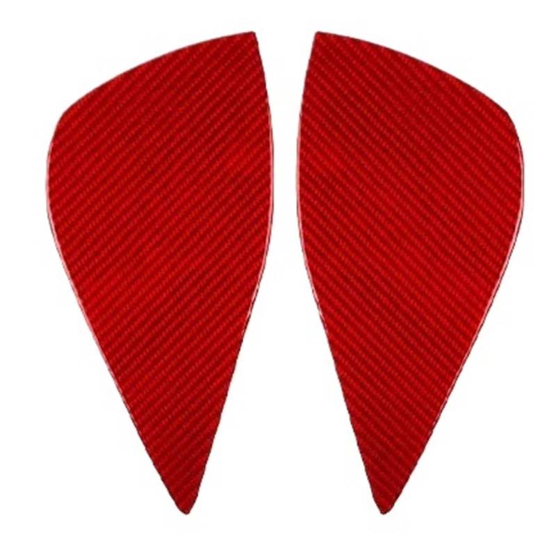 Kohlefaser Auto Aufkleber Für 7er F01 2009–2014, Auto-Fronttür-Puffer-Slot-Pad-Panel, Carbon-Faser-Zieraufkleber Aufkleber Dekorative(Red) von Eofooq