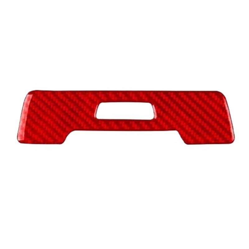 Kohlefaser Auto Aufkleber Für 7er F01 2009–2014, Auto-Heck-Getränkehalter-Schalter-Panel, Kohlefaser-Zieraufkleber Aufkleber Dekorative(Red) von Eofooq