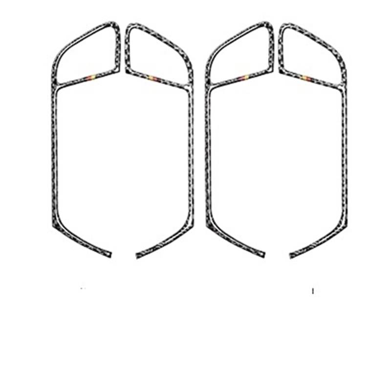 Kohlefaser Auto Aufkleber Für A4 B8 2009-2016 Auto Innen Tür Pull Griff Schüssel Carbon Faser Trim Aufkleber Dekoration Zubehör Aufkleber Dekorative(A German Style) von Eofooq