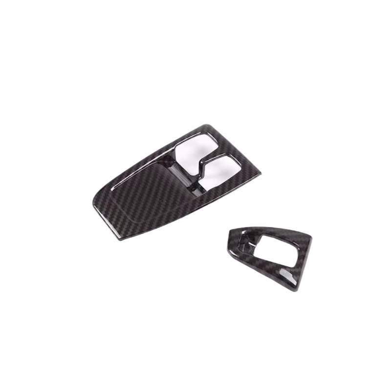 Kohlefaser Auto Aufkleber Für Benz Für Smart 451 Für Fortwo 2010-15 Carbon Faser Auto Tür Glas Lift-Taste Rahmen Dekorative Aufkleber auto Zubehör Aufkleber Dekorative(Carbon Fiber) von Eofooq