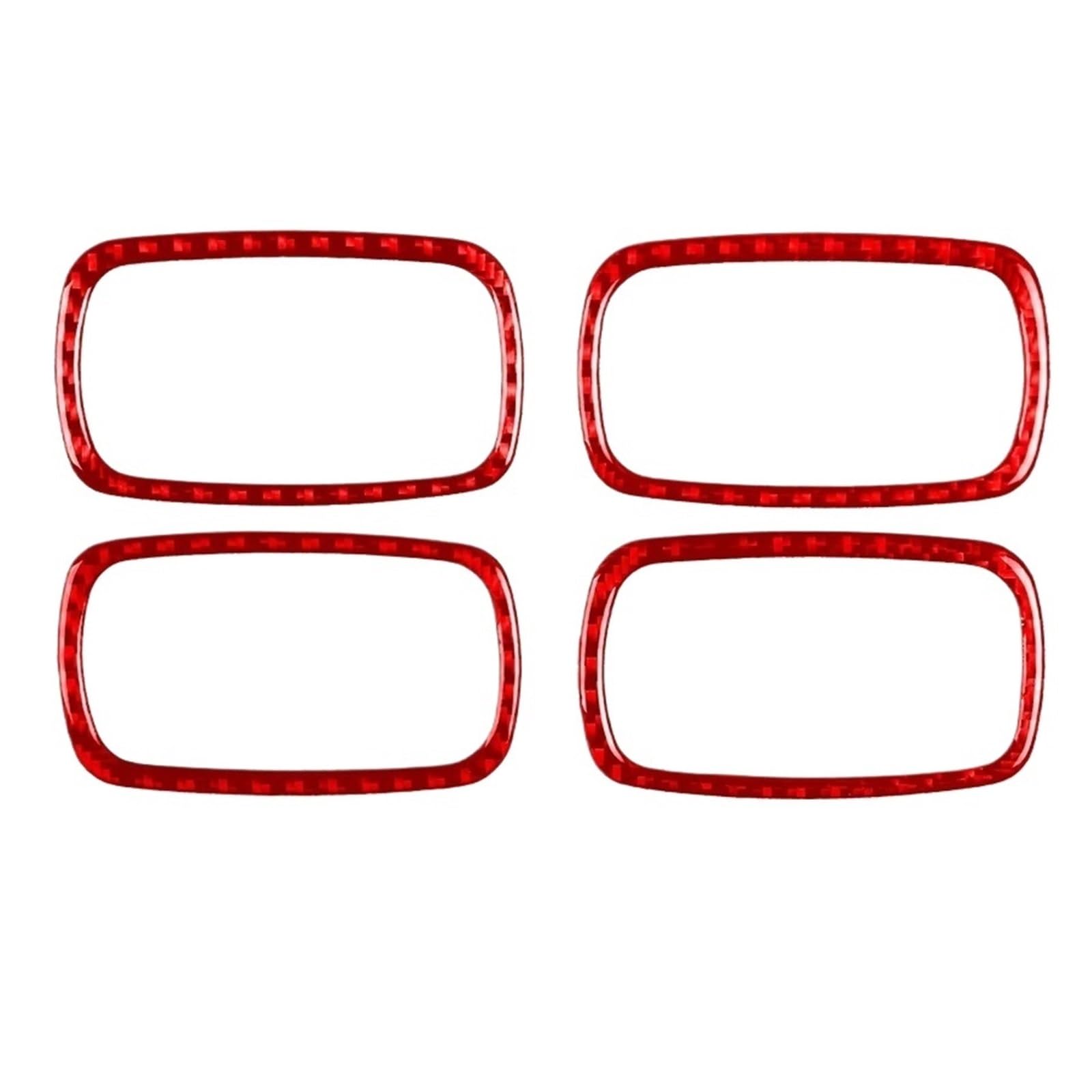 Kohlefaser Auto Aufkleber Für Chevrolet Für Cobalt 2005-2010 Auto Innen Tür Inner Griff Rahmen Carbon Faser Trim Aufkleber Aufkleber Dekorative(RED) von Eofooq