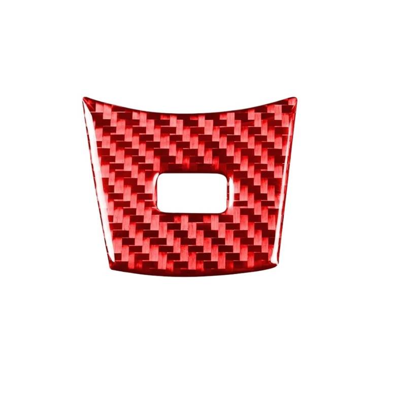 Kohlefaser Auto Aufkleber Für E63 E64 2003-2010 Auto Lenkrad Trim Abdeckung Carbon Faser Aufkleber Auto Innen Zubehör Aufkleber Dekorative(Red) von Eofooq