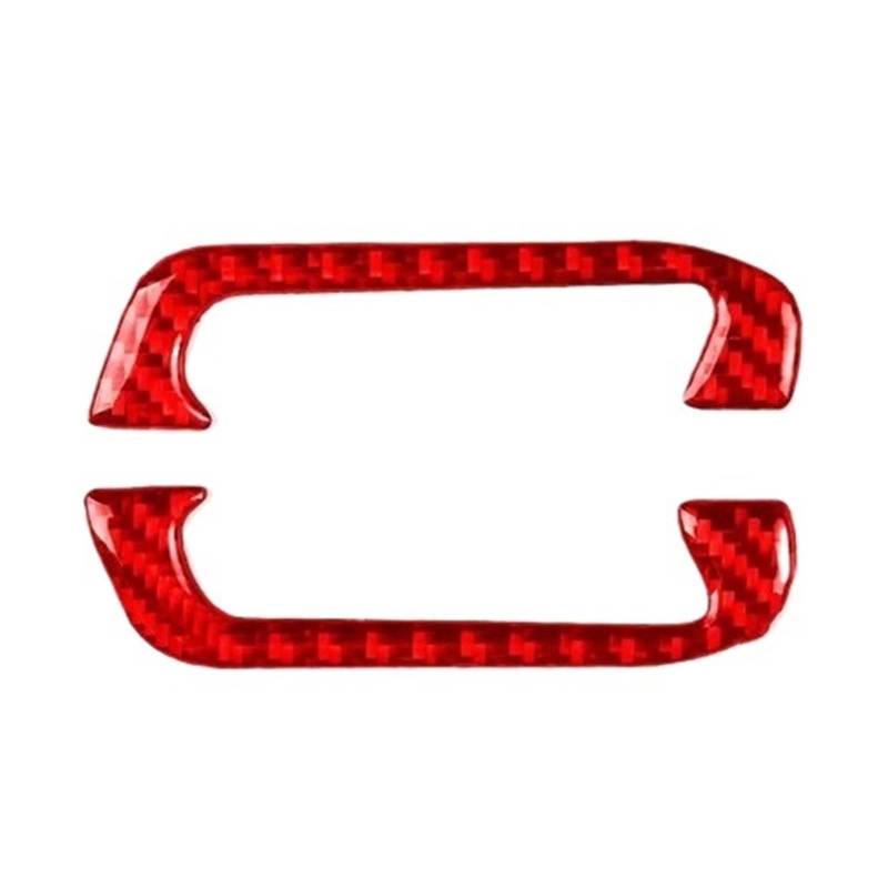 Kohlefaser Auto Aufkleber Für Jeep Für Grand Für Cherokee 2012-2021 Auto Spalte Seite Air Outlet Carbon Faser Trim Aufkleber Aufkleber Dekorative(Red) von Eofooq